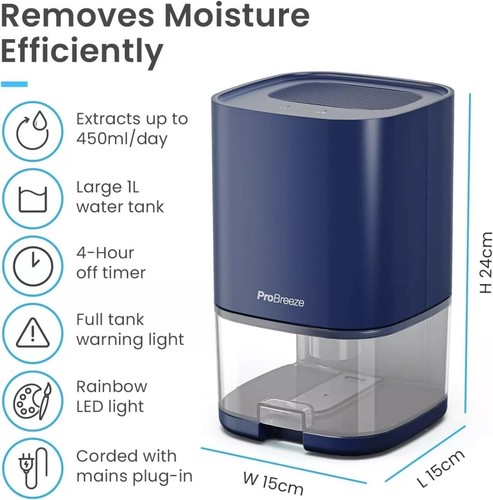 Pro breeze 1000ml - pro, dehumidifier