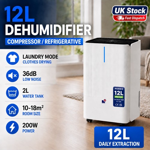Morris 12l dehumidifier - 12l, for